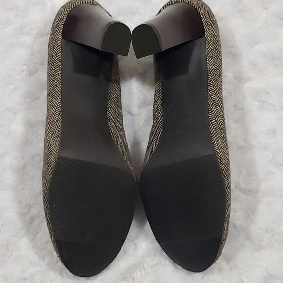 Liz Clairborne Women Vintage Pumped Heels Slip On Tweed Gray Size 7M - Picture 6 of 8
